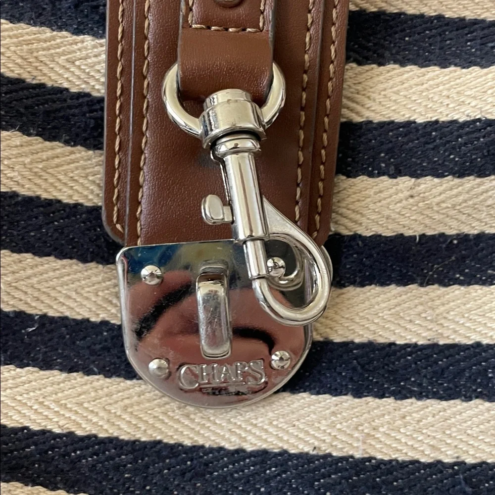 Chaps Navy Striped Crossbody - Picture 3 of 4